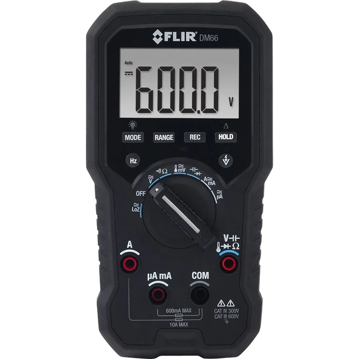 FLIR DM66 TRMS Multimeter mit VFD-Modus für Elektriker und Monteure