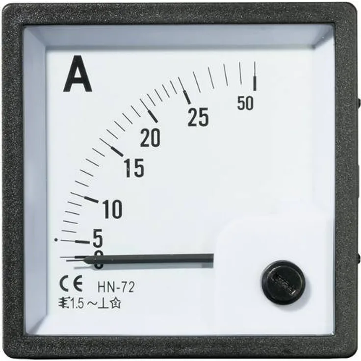 VOLTCRAFT AM-72X72-25A Analog-Einbaumessgerät AM-72X72-25A 25A Dreheisen