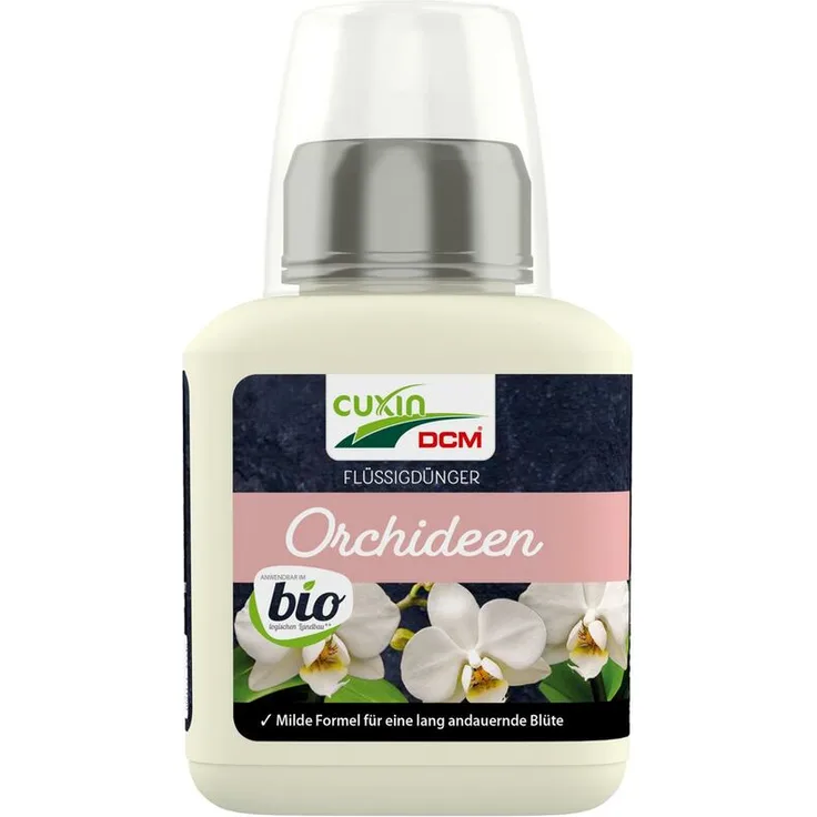 CUXIN DCM Flüssigdünger Orchideen BIO, NK-Dünger 3-4, 250 ml