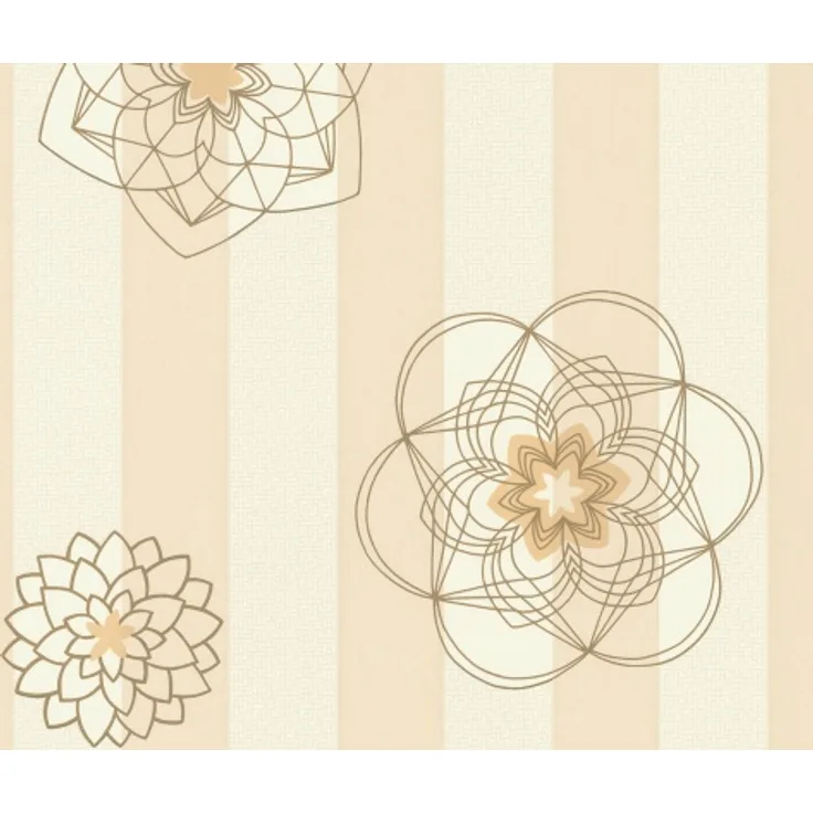 Esprit Home Vliestapete Esprit Home Beige Braun Creme Floral Blumen Streifen 11