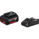 Bosch Professional 18V System Akku Starterset (GBA 18V 4Ah Akku Ladegerät GAL 18V-40, im Karton)