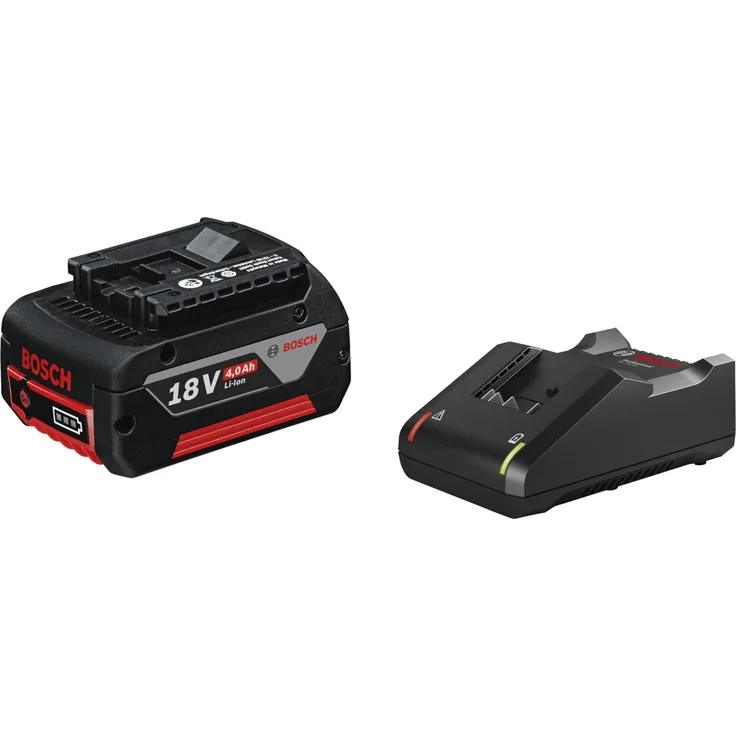Bosch Professional 18V System Akku Starterset (GBA 18V 4Ah Akku Ladegerät GAL 18V-40, im Karton)