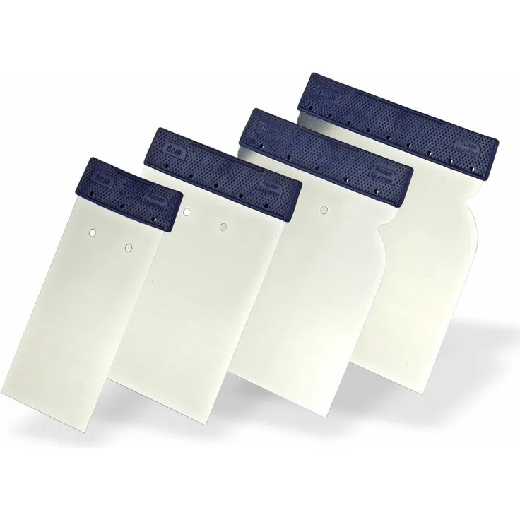 Dema - Flächenspachtel Japanspachtel Spachtel Kunststoffleiste 4er Set 50-80-100-120 mm