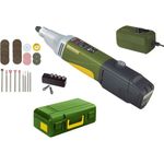 Proxxon 29800 Universalschleifer/Akku-Industrie-Bohrschleifer Ibs/A, 34 Einsatzwerkzeuge, 10,8 V, 2,6 Ah