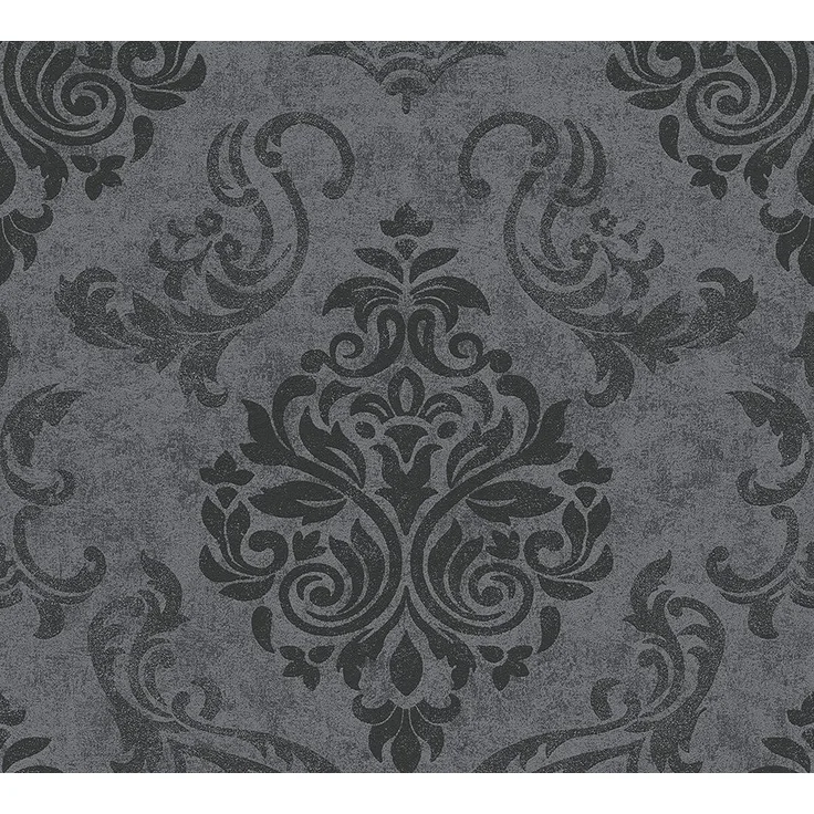AS Creation Vliestapete Memory 3 Grau-Schwarz, Ornament, 953723 Tapete