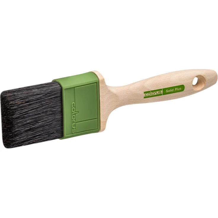 Colorus High Premium Flachpinsel 60 mm Lackierpinsel Solid für zähe und lösemittelhaltige Lacke und Farben Lack-Pinsel mit stabilisierten