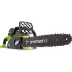Greenworks 40V Akku-Kettensäge mit Bürstenlosem Motor, 40cm Schwertlänge, inklusive 2 Akkus 2Ah und Ladegerät - 20077UC - Preisvergleich