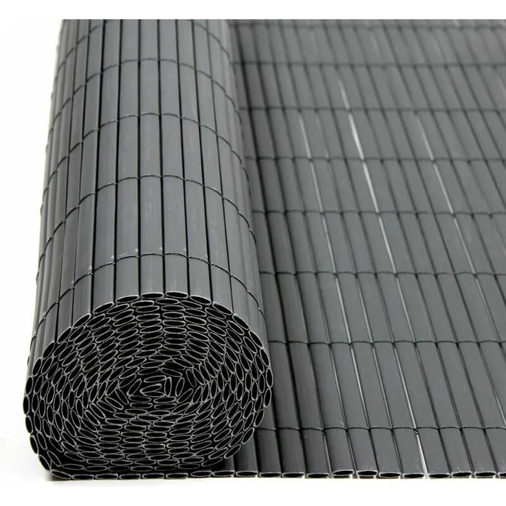 Sichtschutzmatte Sichtschutzzaun Sichtschutz Windschutz PVC Zaun Balkon Garten Grau 0,90 x 4 m