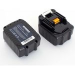 INTENSILO 2x Li-Ion Akku 2500mAh (14,4V) für Elektrowerkzeug Werkzeug Powertools Makita BDF444Z, BDF446RFE, BDF446Z, BDF448, BDF448RFE, BFL201RZ
