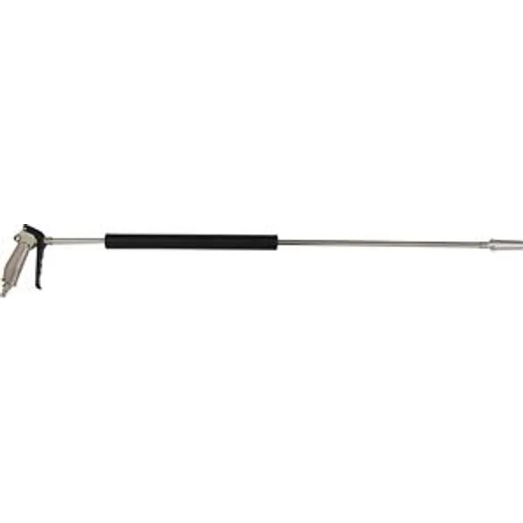 Turboausblaspistole HF PRO Kombi lang | Druckluftpistole mit 2 verschiedenen Aufsätzen und SK Nippel | Material: Aluminium | Industrieausführung