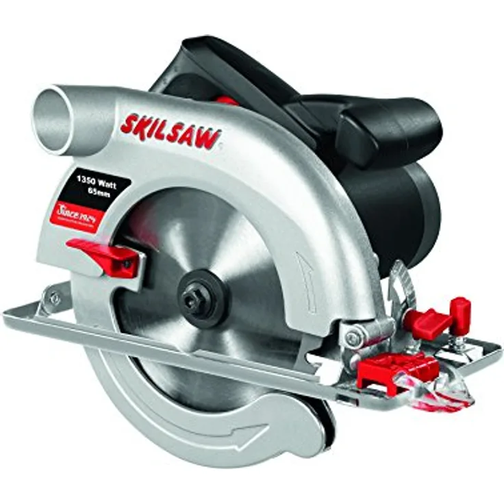 Skil Handkreissäge 5765 AA (1.350W, 65mm, mit Hartmetallbestücktes Sägeblatt und Parallelanschlag)