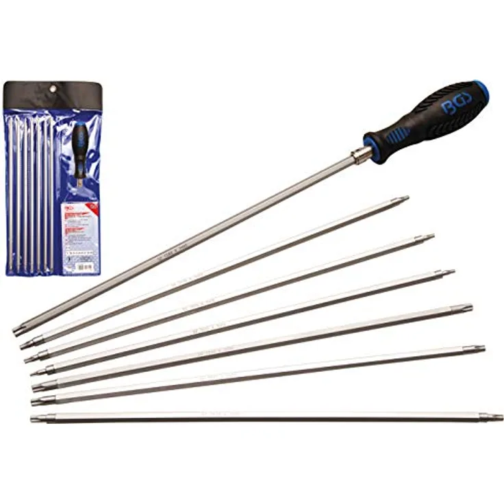 BGS 2325 | Schraubendreher-Satz mit Wechselklingen | T-Profil (für Torx) - TS-Profil (für Torx Plus) | 8-tlg.