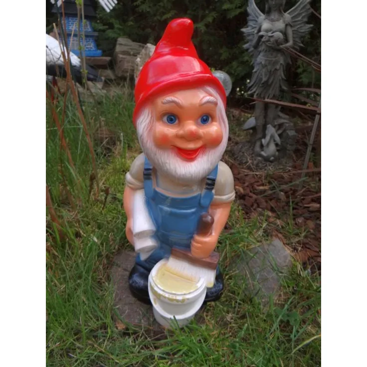 Gartenzwerg Malermeister 35 cm bruchfest PVC Zwerg - Made in Germany Figur