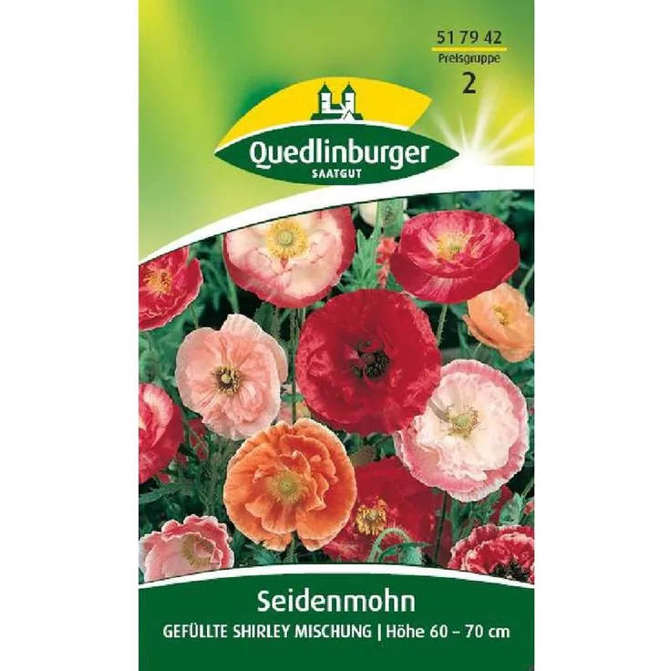 QUEDLINBURGER Seidenmohn, Gefüllte Shirley Mischung