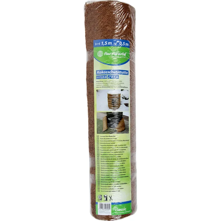 Floraworld 010884 Kokosschutzmatte Classic, Braun, 150 x 50 x 50 cm
