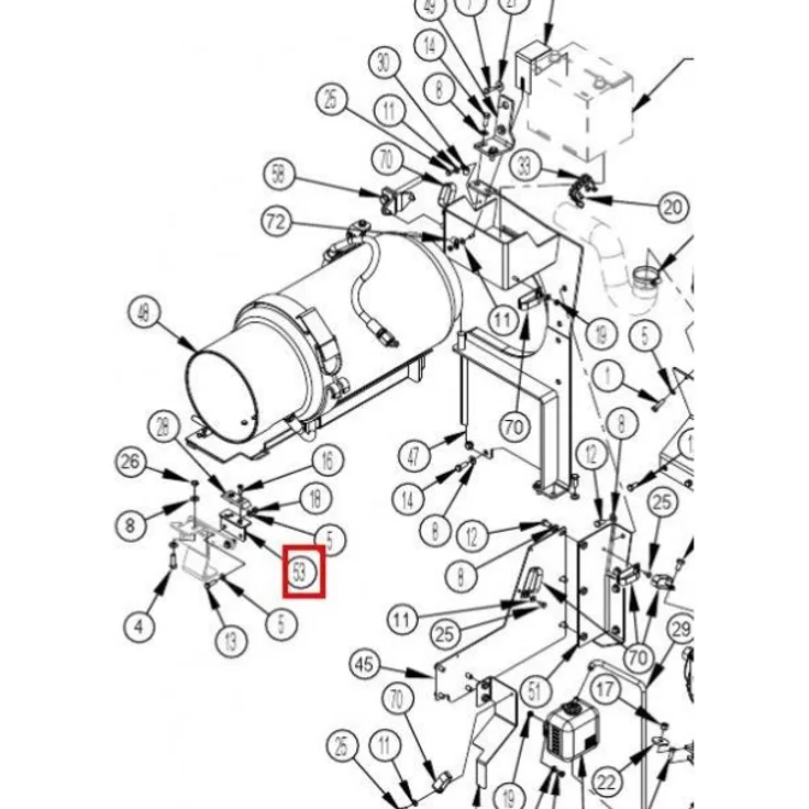 Nilfisk Original 56510098 Tank Mnt Weldt Tankhalterung
