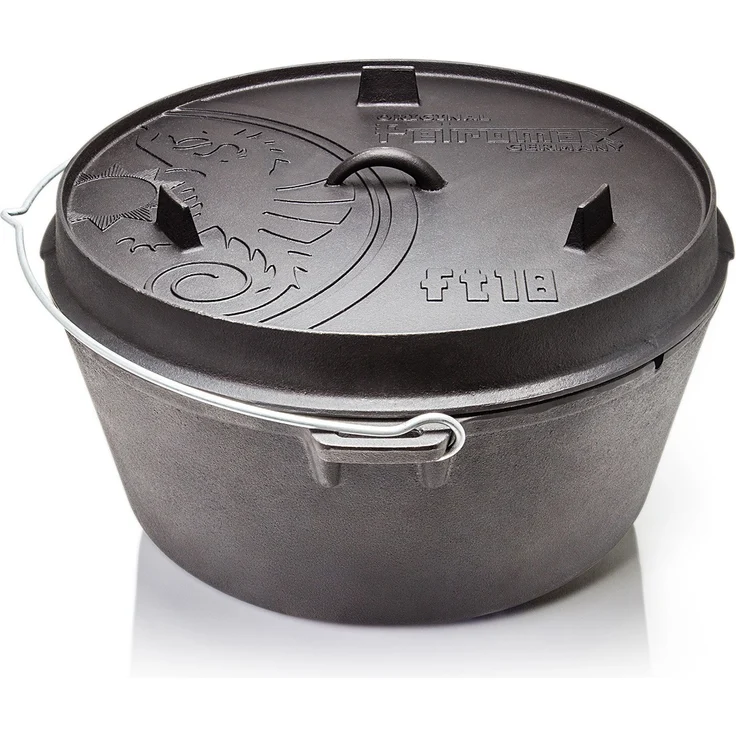 Petromax Feuertopf Dutch Oven ft18-t planem Boden - 16,1L - >20 Personen – Bild 1