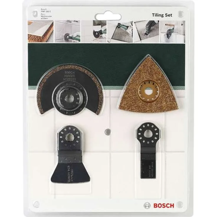 Bosch 4tlg. Fliesen-Set ACZ 85 RT (1x), AVZ 78 RT(1x), ATZ 52 SC (1x), AIZ 20 AB (1x)