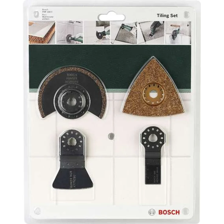 Bosch 4tlg. Fliesen-Set ACZ 85 RT (1x), AVZ 78 RT(1x), ATZ 52 SC (1x), AIZ 20 AB (1x) – Bild 1