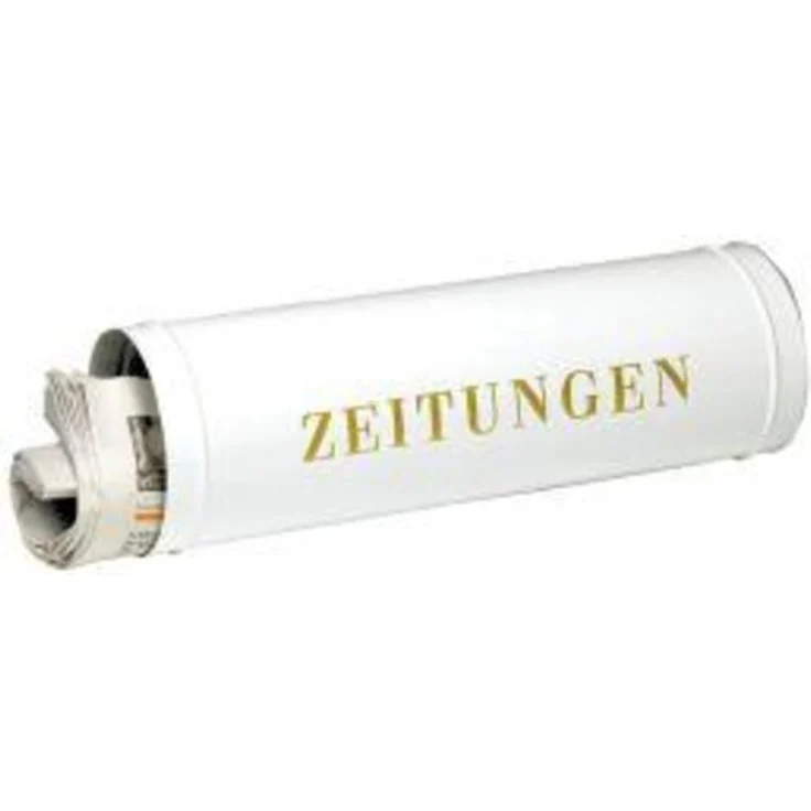 BURG-WÄCHTER Zeitungsrolle mit Kunststoffabdeckung, Briefkastenergänzung, 800 Si, Silber – Bild 1