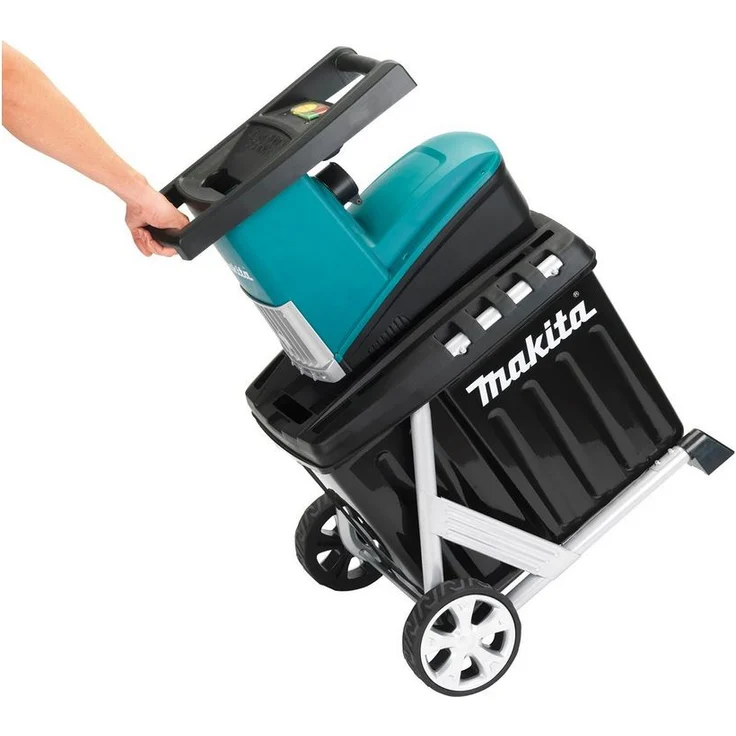 Makita UD2500 Elektro Walzen-Häcksler 2500W, Schnittstärke 45 mm, 230 V, Auffangbehälter 67 l – Bild 2