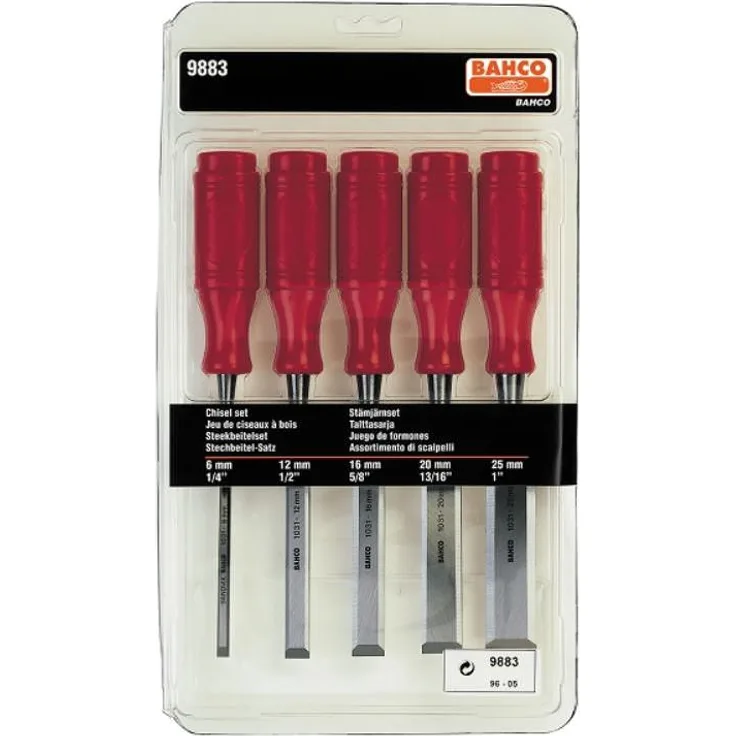 Bahco 9883 Stechbeitel-Set 4-teilig