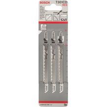 Bild für Bosch Professional Stichsägeblatt T 301 CD Clean for Wood (für Holz, Zubehör Stichsäge)