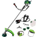 VERTO 9 tlg. Verto Rasentrimmer 1.4kW Benzin, 255-460 mm ink. Zubehör, Schnittbreite: 46 cm, Drehzahl 7000 U-min
