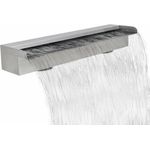 Rechteckige Wasserfall Pool-Fontäne Edelstahl 60 cm 26633