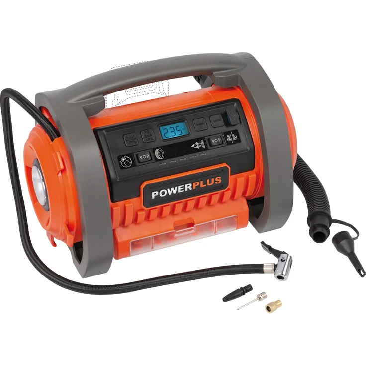 Dual Power Akku Kompressor 20V plus 220 V ohne Akku