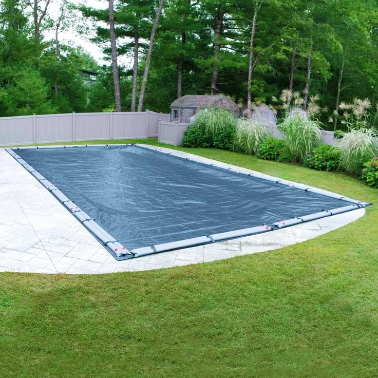 Pool Mate 351224RPM Heavy Duty Blue Winter Pool Abdeckung für eingelassene Schwimmbäder 16 x 24-ft. Pool blau