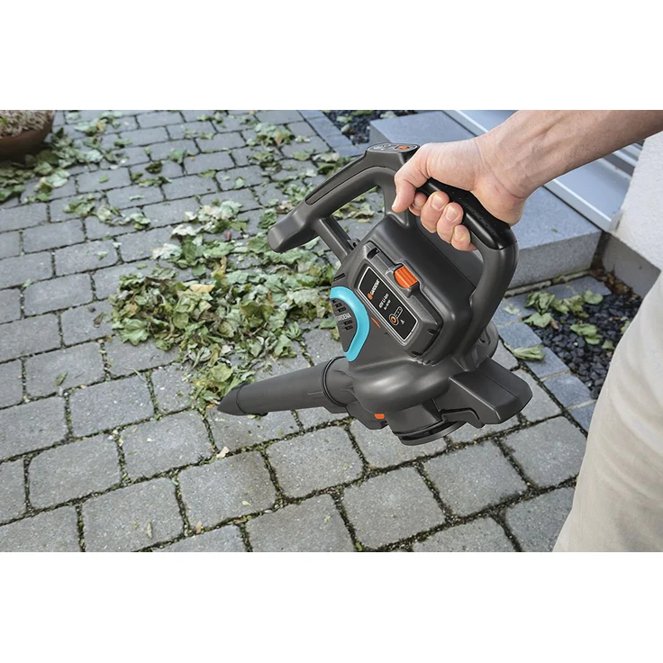 GARDENA PowerJet 40-Li: Akku-Laubbläser-- Sauger mit 40V Motorleistung, 160 l-s Saugleistung, max. 320 km-h Blasgeschwindigkeit, inkl. Schultergurt, ohne Akku und Ladegerät (9338-55) Häckselfunktion – Bild 3