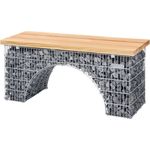 Sitzbank, BxHxL: 45 x 54 x 125 cm, stahl-douglasienholz