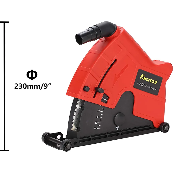 FANZTOOL universal Absaughaube für Winkelschleifer mit 230mm Trennscheiben