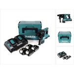 Makita DHR280PG4J 2 x 18 V 36 V Li-Ion Akku Bohrhammer 28 mm Brushless für SDS-PLUS im Makpac + 4 x 6,0 Ah Akku + Doppelladegerät