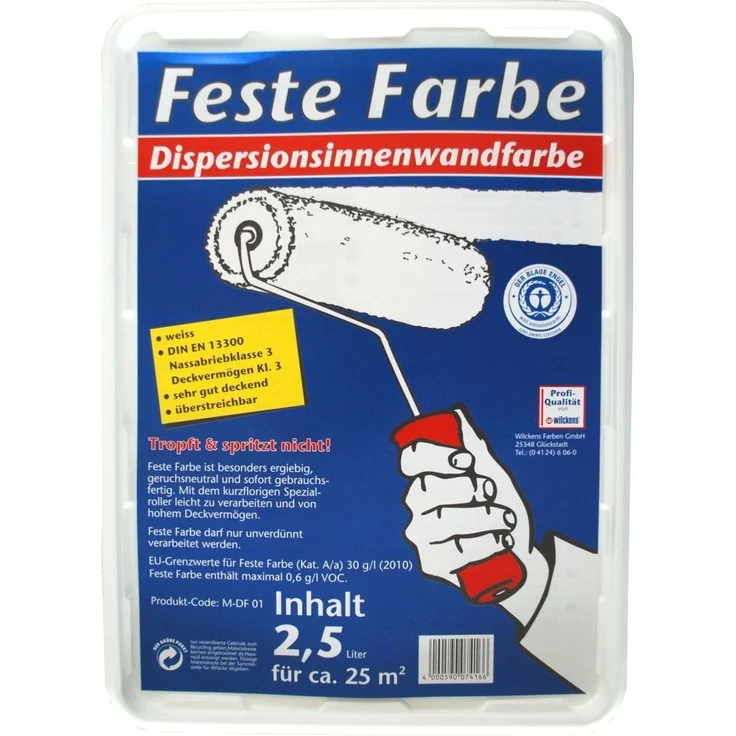 Wilckens Feste Farbe 2,5 l, weiß – Bild 1