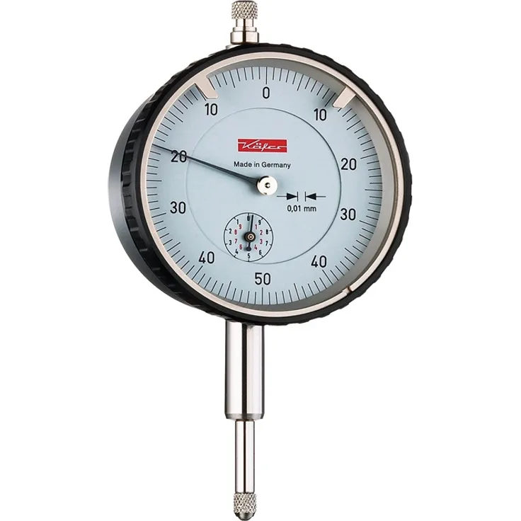 Messuhr M2T B 10mm Abl.0,01mm Ziffernbl.beids.0-50-0 m.Kal.KÄFER