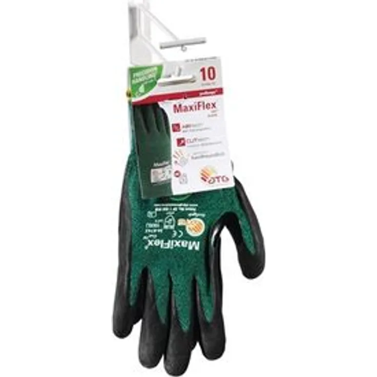 ATG Schnittschutzhandschuhe MaxiFlex Cut 34-8743HCT Gr.10 grün/schwarz