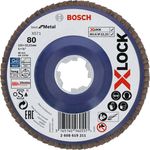 Bosch Professional gerade Fächerschleifscheibe Best (für Metall, X-LOCK, X571, Ø125 mm, Körnung K80, BohrungsØ 22,23mm) - Preisvergleich