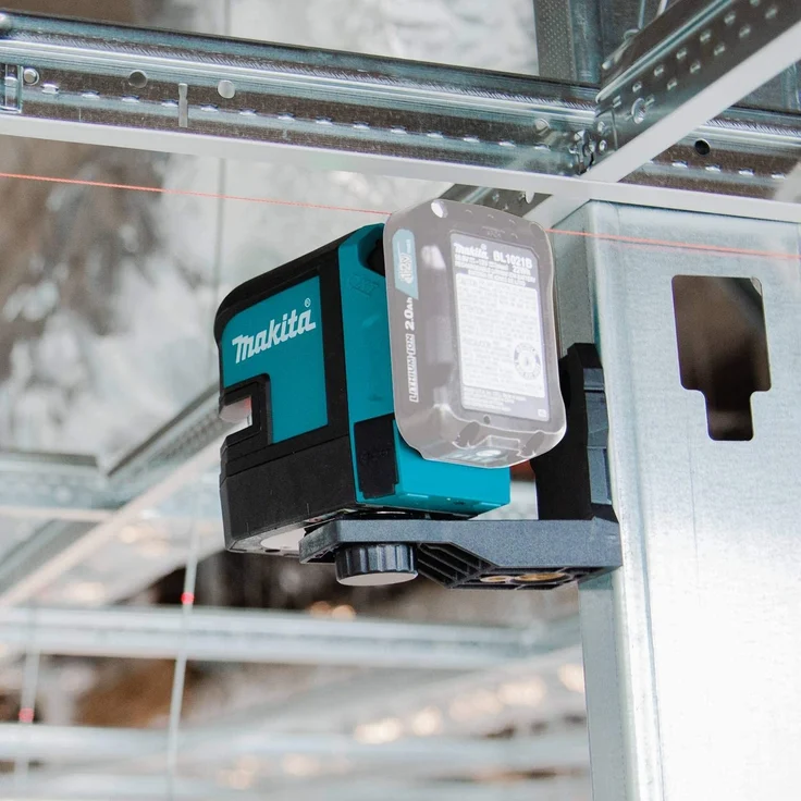 Makita SK105DZ Akku-Kreuz Linienlaser rot, 12 V, Blau, Silber 25 m – Bild 5