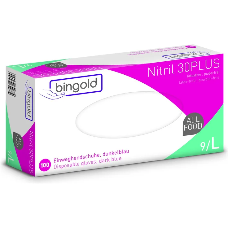 Einmalhandschuhe Nitril 30PLUS dunkelblau 100St.