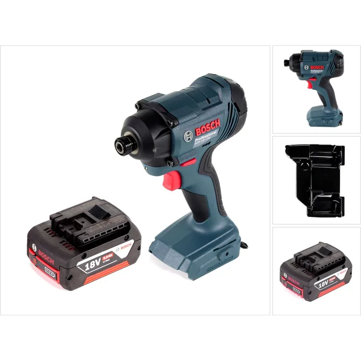 Bosch Professional GDR 18 V-160 Akku Drehschlagschrauber 18V 1-4'' + 1x 5,0Ah Akku + Einlage - ohne Ladegerät, ohne Koffer