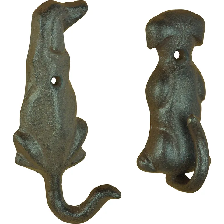 Esschert Design lh229 Serie Hund Schwanz Haken, antik braun