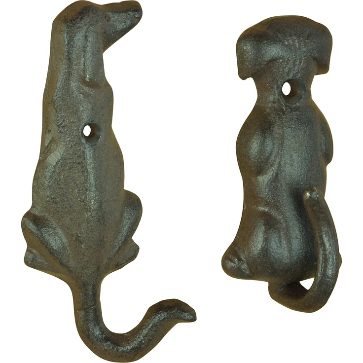 Esschert Design lh229 Serie Hund Schwanz Haken, antik braun