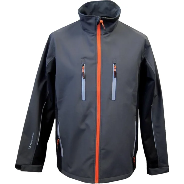 Softshelljacke 61270, dunkelgrau/schwarz,Gr.XL (Lieferumfang: 1 Stück)