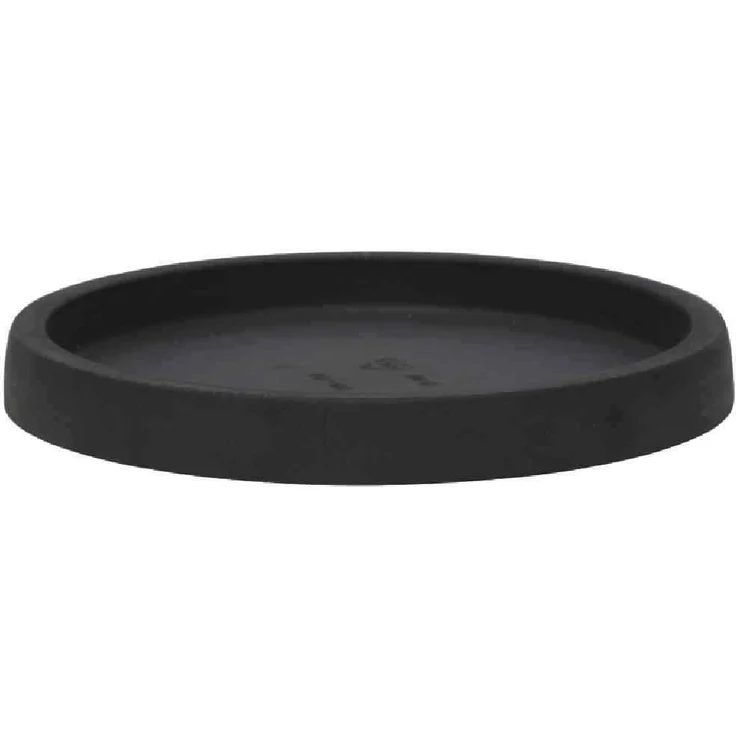 Floralo Untersetzer Terni frostsicher, rund, schwarz / granit, 30 cm