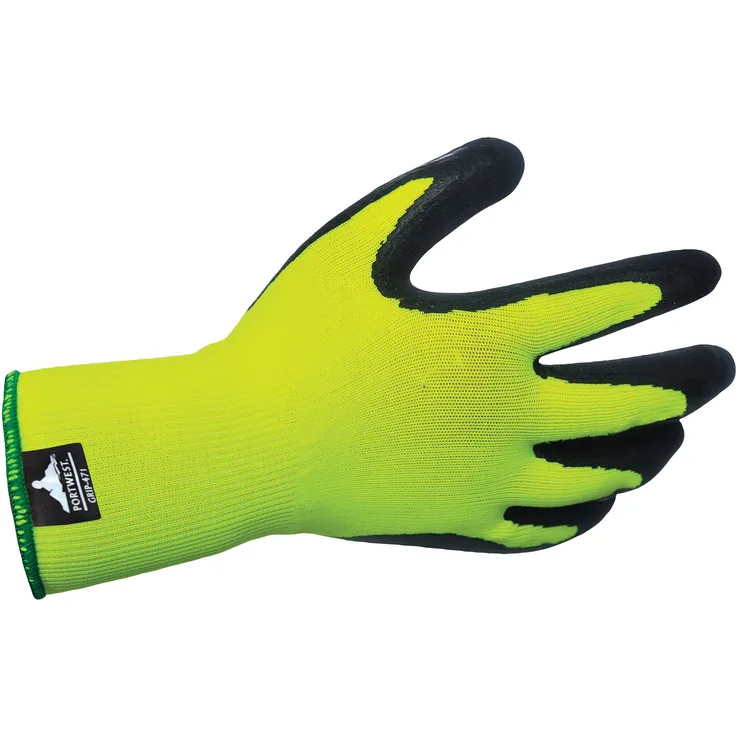 Portwest A340 Handschuh Hi-Vis Grip, A340YERM