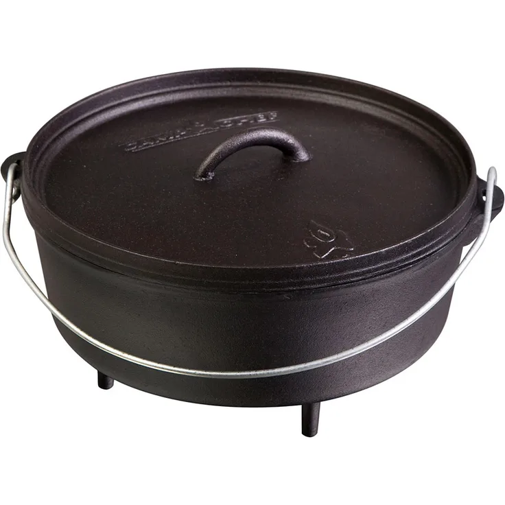 Camp Chef Classic Dutch Oven Topf 14'' (35cm) - Feuertopf aus Gusseisen - mit Füßen