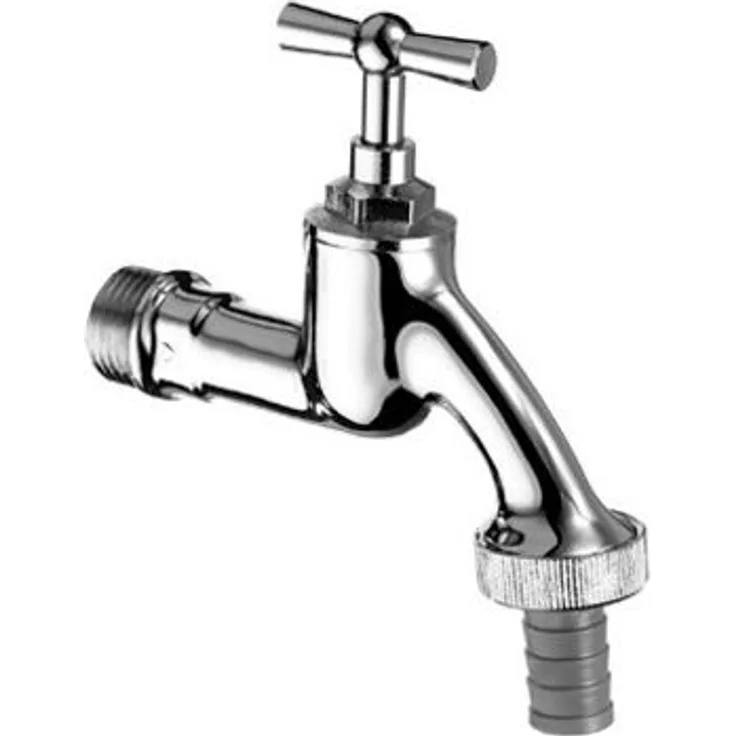 SCHELL COMFORT Auslaufventil 1/2, mit Knebelgriff verchromt Bewässerungszubehör