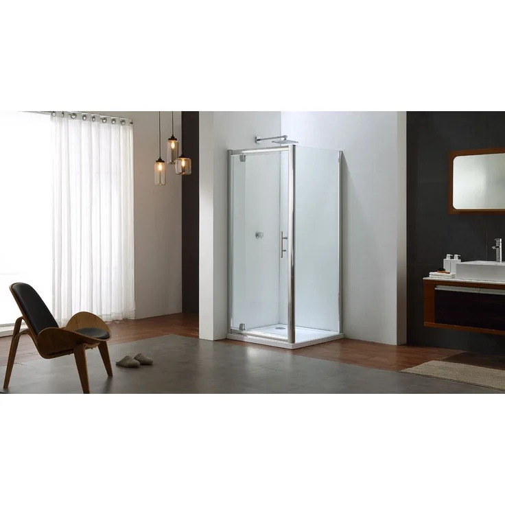 TrendLine Pivot-Tür Easy 6'' ''900 x 900 mm, mit Seitenwand''''